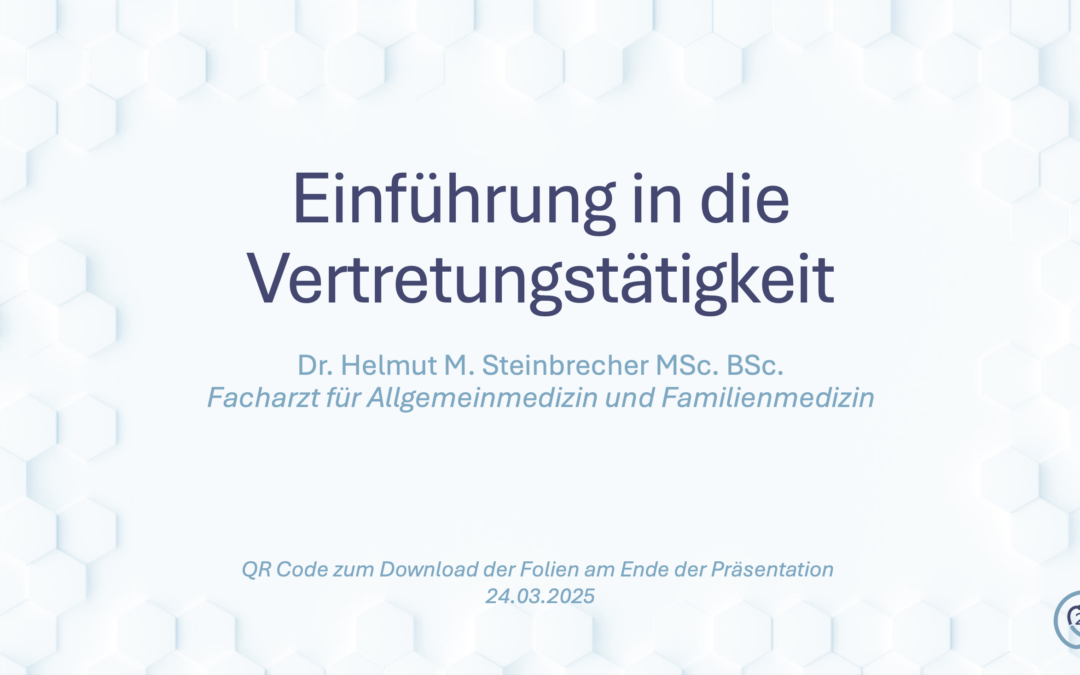 Vortrag: Einführung in die Vertretungstätigkeit